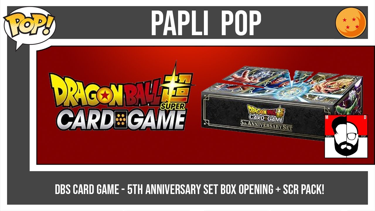 Dbs Card Game 5th Anniversary set con SCR Pack! YouTube