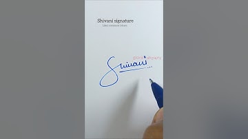 Shivani signature design ✍️ | comment your name| how to write a signature ❤️ #signature #shorts #art