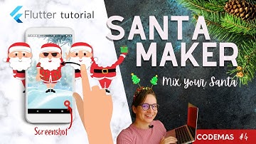 Flutter Tutorial - Christmas Santa Maker - Carousel, Screenshot, Saving pic to gallery | Codemas #4