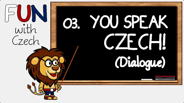 Learn Czech - 03a. You speak Czech! / Mluvíš česky!