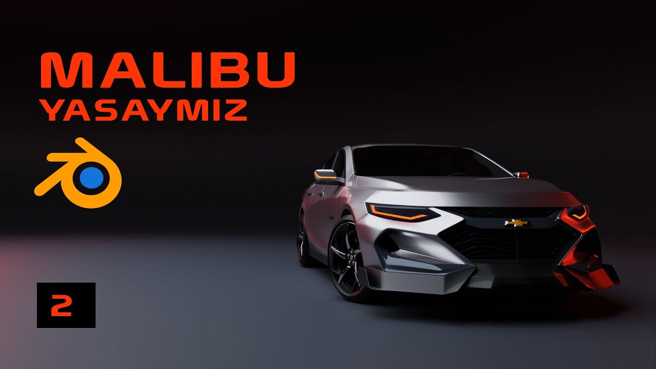 Blender 3D da Chevrolet Malibu yasaymiz. DARS 2
