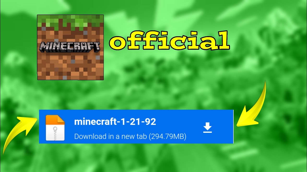 Minecraft 1.21.92. patched apk mediafıre l Minecraft 1.21.92. patch ...
