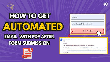 How to Automatically Send an Email with a Pdf after Newsletter Form Submission