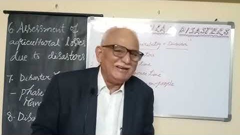 Agromet - Agricultural Disasters  (Basics -1)