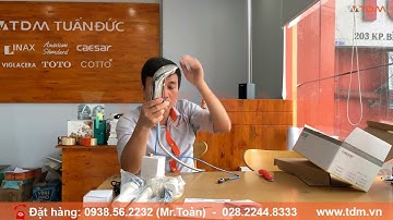 TDM.VN | Đập hộp vòi nước cảm ứng Caesar A910 (A 910) tự động gắn chậu rửa mặt - rửa tay chính hãng