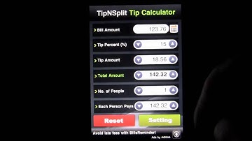 TipNSplit Tip Calculator iPhone App Video CrazyMikesapps.com