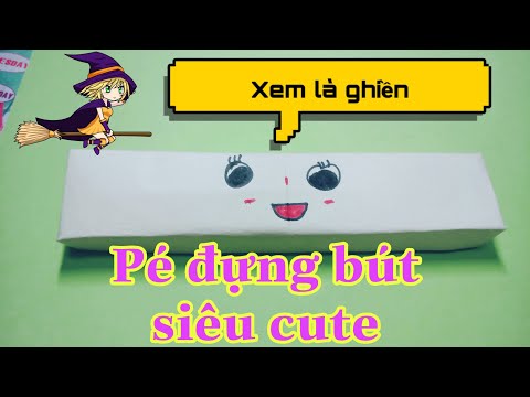 Diy origami | Cách làm hộp đựng bút đơn giản | How to make pen box | Nghệ thuật gấp giấy | Foci