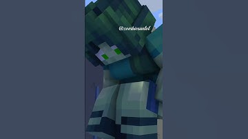 Zombie girl pee slime falling down - Minecraft Animation