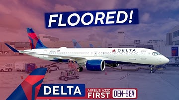 Floored! (and Grounded) · DELTA AIRLINES A220 First Class  🇺🇸 Denver to Seattle《 The US Series 》