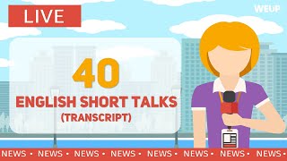 40 ENGLISH SHORT TALKS | Toeic Listening