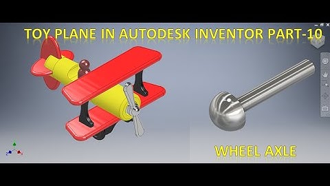 Toy Plane Assembly in Autodesk Inventor Part 10 || Inventor drawing Tutorial for beginners || 3d cad