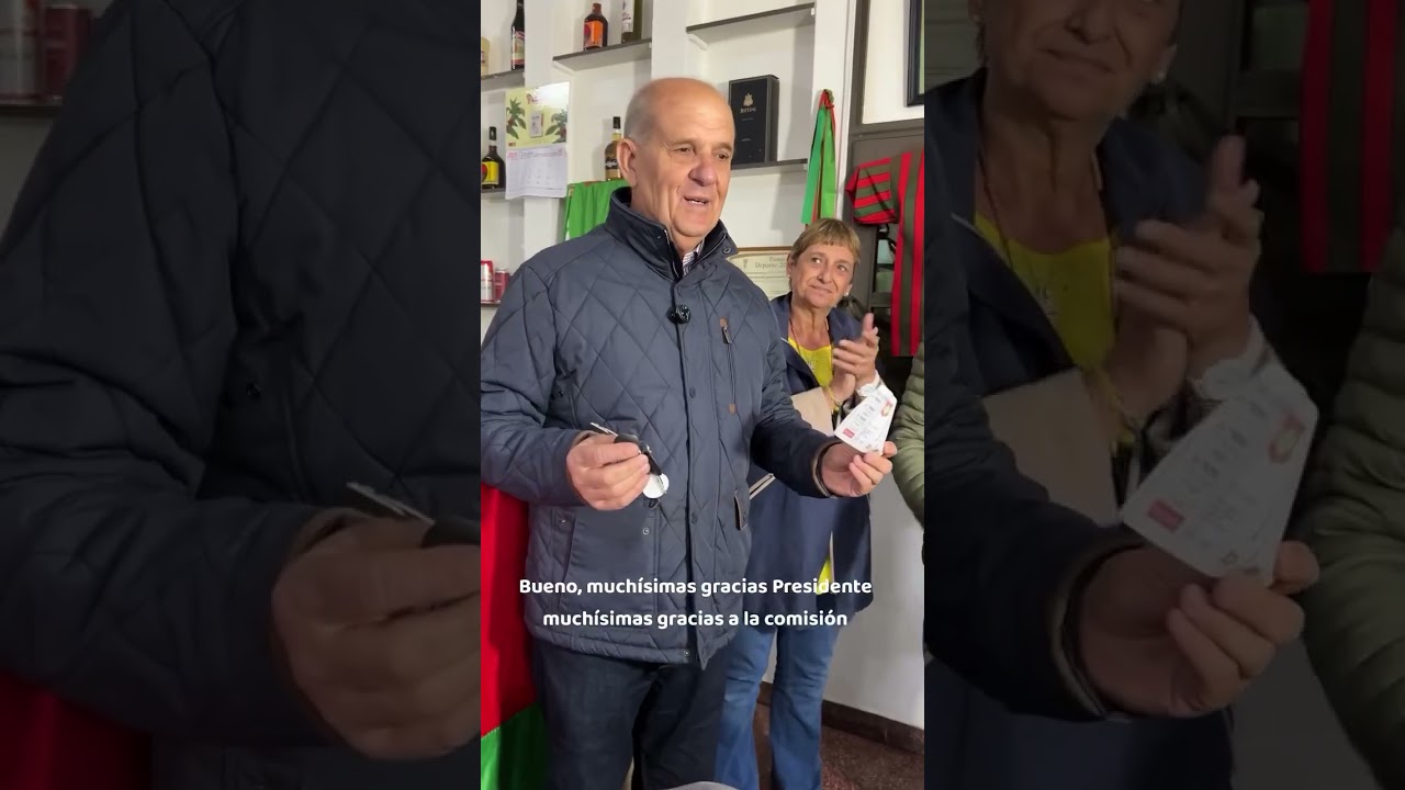 El Intendente ganó una moto y la donó al club San martín