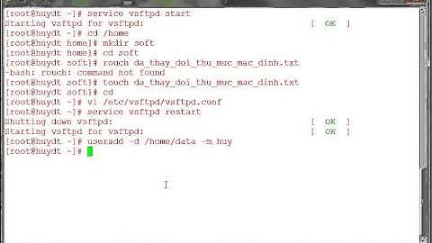 Cài đặt và cấu hình FTP trên CentOS