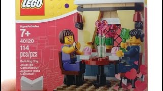 LEGO Seasonal Valentine's Day Dinner Review Set 40120!