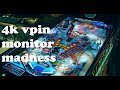 4k vpin monitors  how to chose best tv for your virtual pinball machine