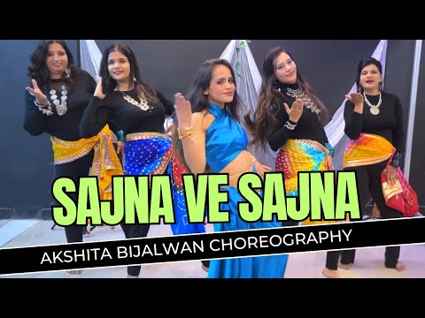 Sajna Ve Sajna ft Sehnaaz Gill || Group Dance || A Square Dance & Fitness Studio
