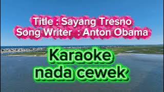 Sayang tresno music karaoke 