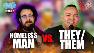 Homeless Man Vs. They/Them - Roast Battle Comedy by Jam In The Van Comedy 932 views 5 months ago 7 minutes, 9 seconds