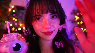 ASMR Comforting You at a Halloween Party 🔮💕🎃 (party ambience, personal attention, fixing you up)