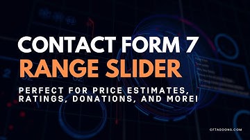 How to add a Range Slider on Contact form 7 | Step by Step Guide | Free WordPress Plugin