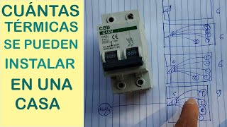 Cuántas llaves térmicas como mínimo se deben instalar en una casa