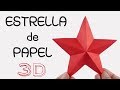 ⭐ESTRELLA de PAPEL⭐ 3D PAPER STAR | DIY