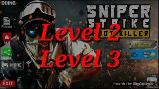 Main game LEVEL 2 - 3 Sniper Strike Shoot Killer   Android Gameplay screenshot 1
