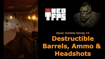 Sewer Zombies | Create Destructible Barrels, Headshots Damage | #Unity #GameDev #Prototype