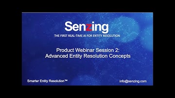 Advanced Concepts in Entity Resolution & Relationship Linking