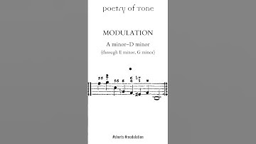 Close Modulations, Part 8/10: A minor to D minor #shorts #musictheory #modulation