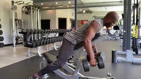 Dumbbell Chest Supported Row (10 second post fatigue ISO hold)