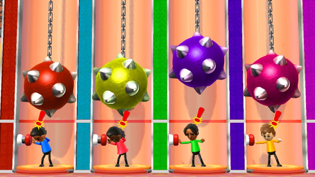 Wii Party Minigames - Player Vs Jackie Vs George Vs Pierre (Master Difficulty)