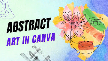 How to create ABSTRACT ART in Canva | Tutorial - 22