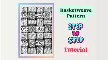 Basketweave #pattern #drawing✨ #tutorial #beginnerfriendly🌸 #easy🌸