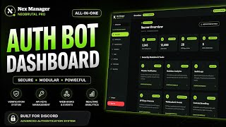 Best Discord Verification Bot Dashboard (2026) | Free Source Code