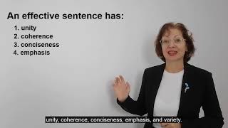 5.8. Effective Sentences / Sentence / English Writing