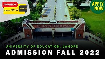 UE Admission Fall 2022 | University of Education Lahore Admission Open | Farooq