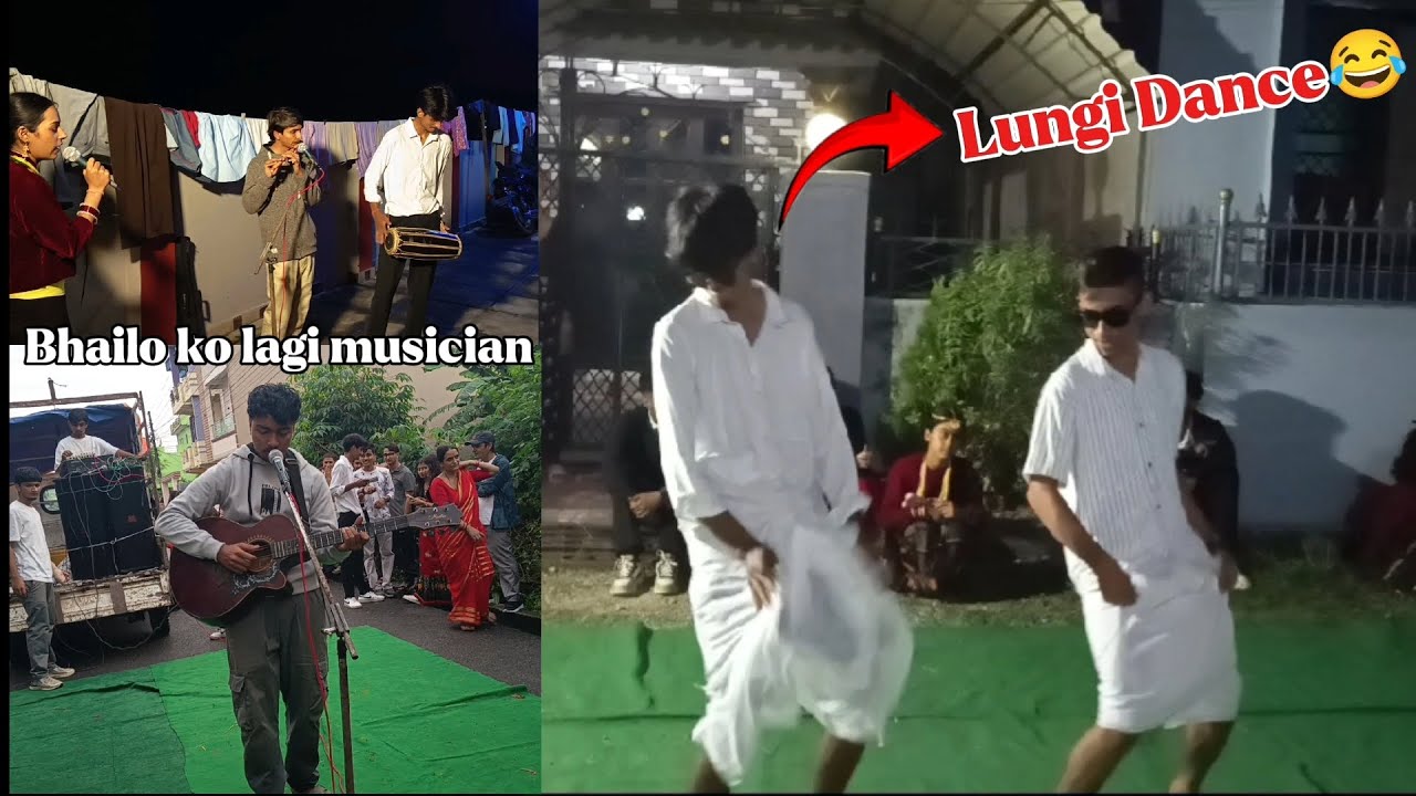Last day of Bhailo😭|| Lungi Dance😅