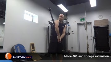 #Exploremovement   Mace 360 to triceps extensions - Winnipeg Chiropractor and Athletic Therapist