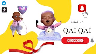 Qai Qai funny cartoon dancer #shorts