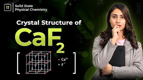 Crystal structure of CaF2| CaF2 crystal structure| flourite structure| solid state|