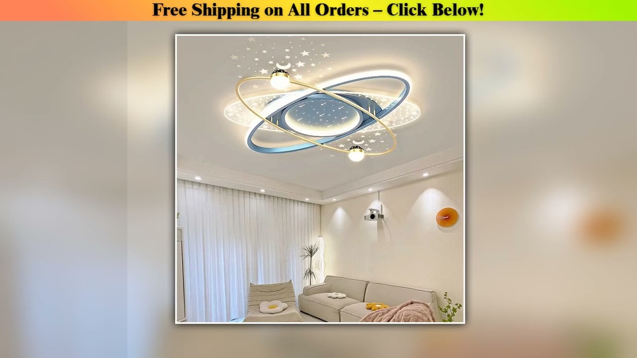 Modern LED Chandelier Light Luxury Starry Sky Home Decor Living Children's Room Bedroom Lamp
