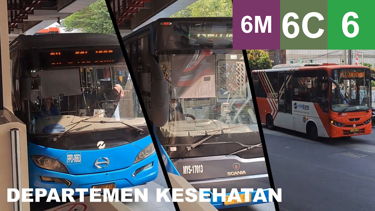 Transjakarta Bus Compilation in Departemen Kesehatan