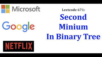 Leetcode 671: Second Minimum in Special Binary Tree