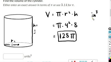 Volume of cylinders : Khan Academy