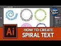 How To Create Spiral Text in Adobe Illustrator