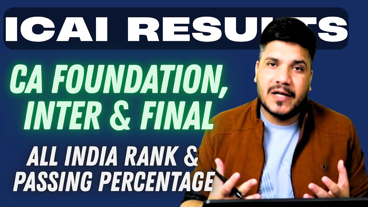 All India Rank || Pass Percentage || September 2025 || CA Foundation ...