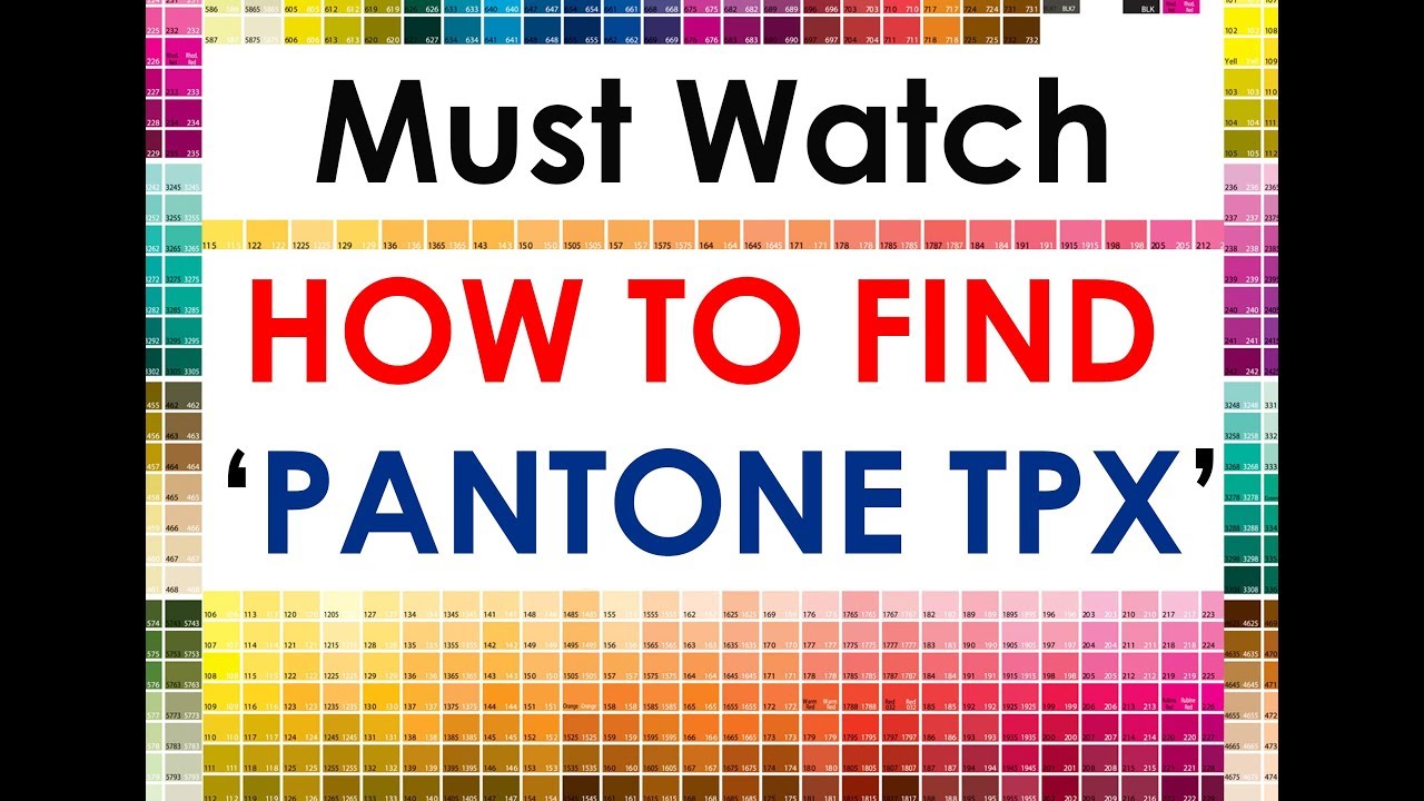 Pantone Tpx Colour Chart