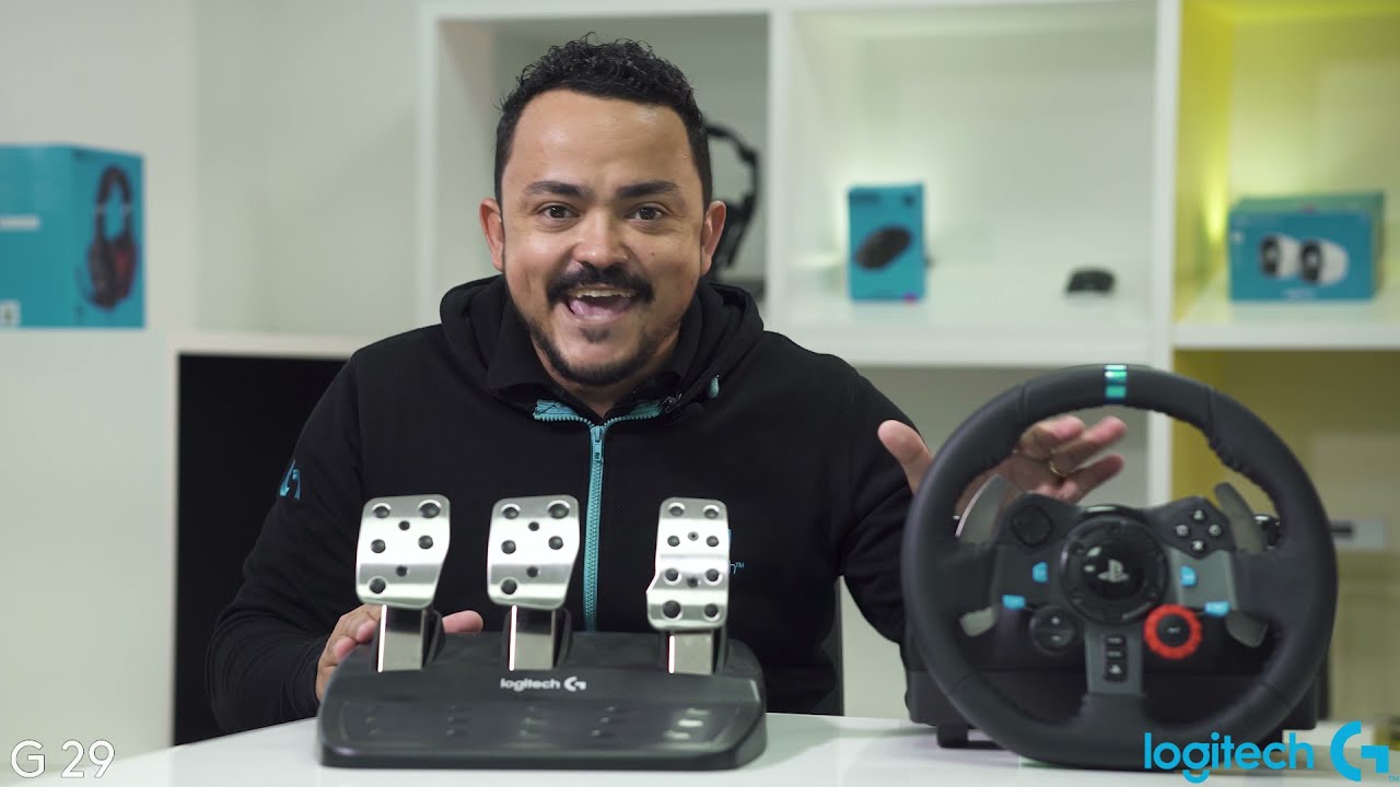 Volante Logitech G29 Driving Force G HUB Compatível com PS3 / PS4 / PS5 /  PC