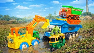DIGGERS AND DUMP TRUCKS BULLDOZER CONSTRUCTION TV DUMP TRUCKS PICKUP JCB 